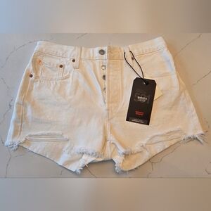 Levi's White Women's Denim Shorts
